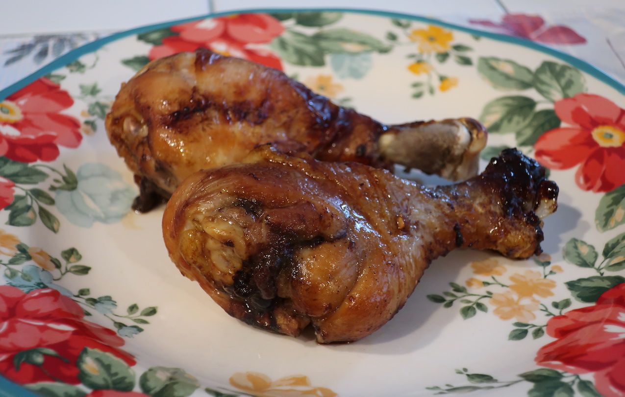 Baked Chicken Drumsticks With Garlic Soy Sauce チキンドラムスティックのガーリック醤油オーブン焼き