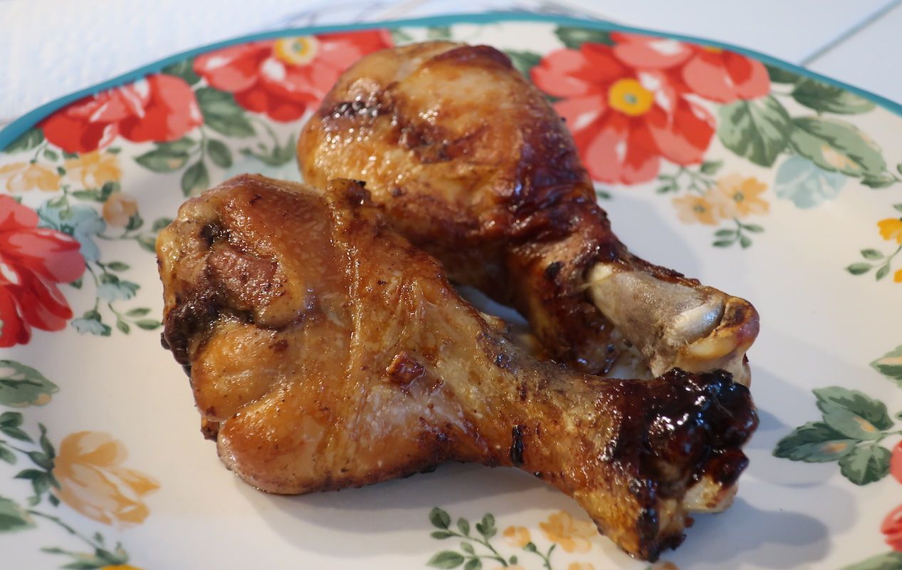 Baked Chicken Drumsticks With Garlic Soy Sauce チキンドラムスティックのガーリック醤油オーブン焼き